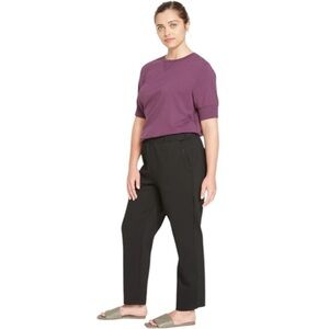 UNIVERSAL STANDARD BLACK SIGNATURE PONTE PANTS SIZE 10/12